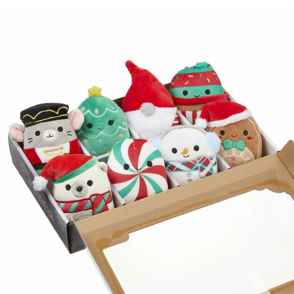 Squishmallows 8 Pieces 4” 2022 Christmas Classic Holiday Plush Ornament …
